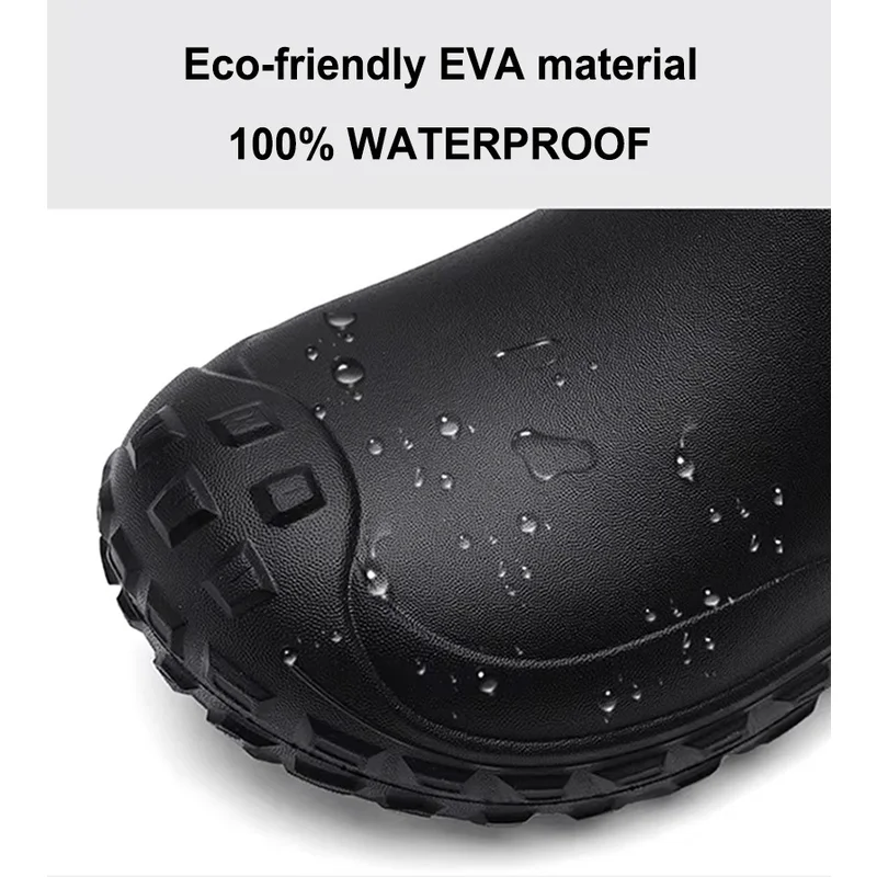 China TM3390 Anti-skid Waterproof Lightweight Black EVA Kitchen Chef Work Shoes manufacturer