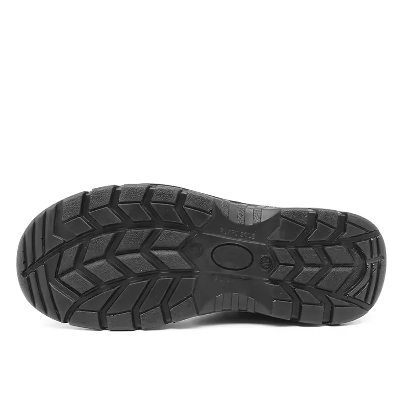 中国 TM071 Anti-slip Steel Toe Puncture-proof Leather Industrial Safety Shoes Black - COPY - sa69v1 制造商