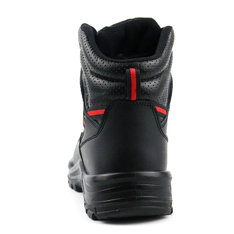 中国 TM071 Anti-slip Steel Toe Puncture-proof Leather Industrial Safety Shoes Black - COPY - sa69v1 制造商