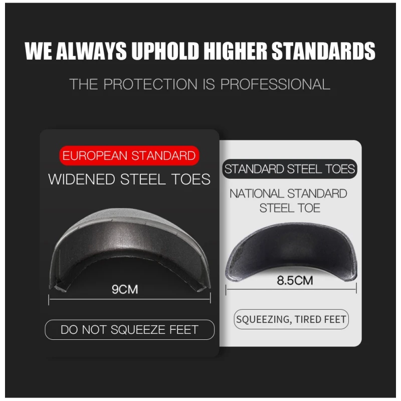 中国 TM071 Anti-slip Steel Toe Puncture-proof Leather Industrial Safety Shoes Black - COPY - sa69v1 制造商