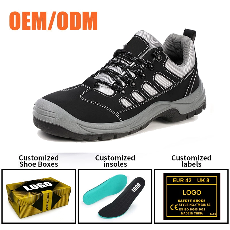 Cina TM3410 Anti-slip Steel Toe Puncture-proof Leather Work Safety Boots for Construction - COPY - 4eva9d produttore
