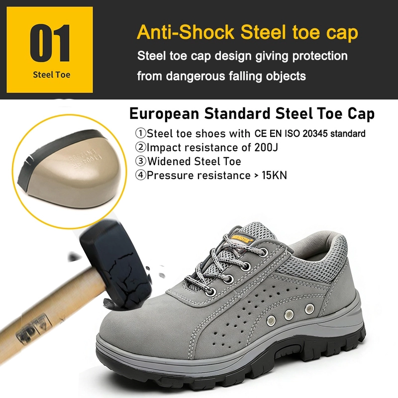 China TM3420 Oil Slip Resistant Rubber Sole Steel Toe Anti-puncture Suede Work Safety Shoes manufacturer