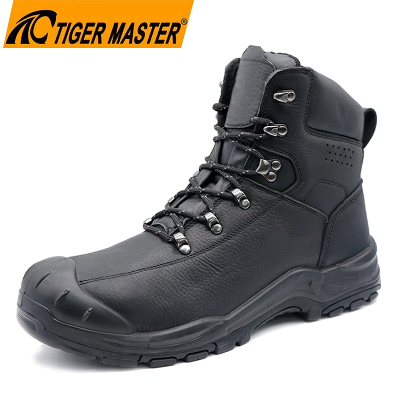 China TM3430 Full Grain Leather Steel Toe Anti-puncture Construction Safety Boots High Quality manufacturer