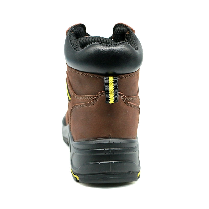 China TM3431 Nubuck Leather Fiberglass Toe High Quality Safety Boots PU Rubber Sole manufacturer