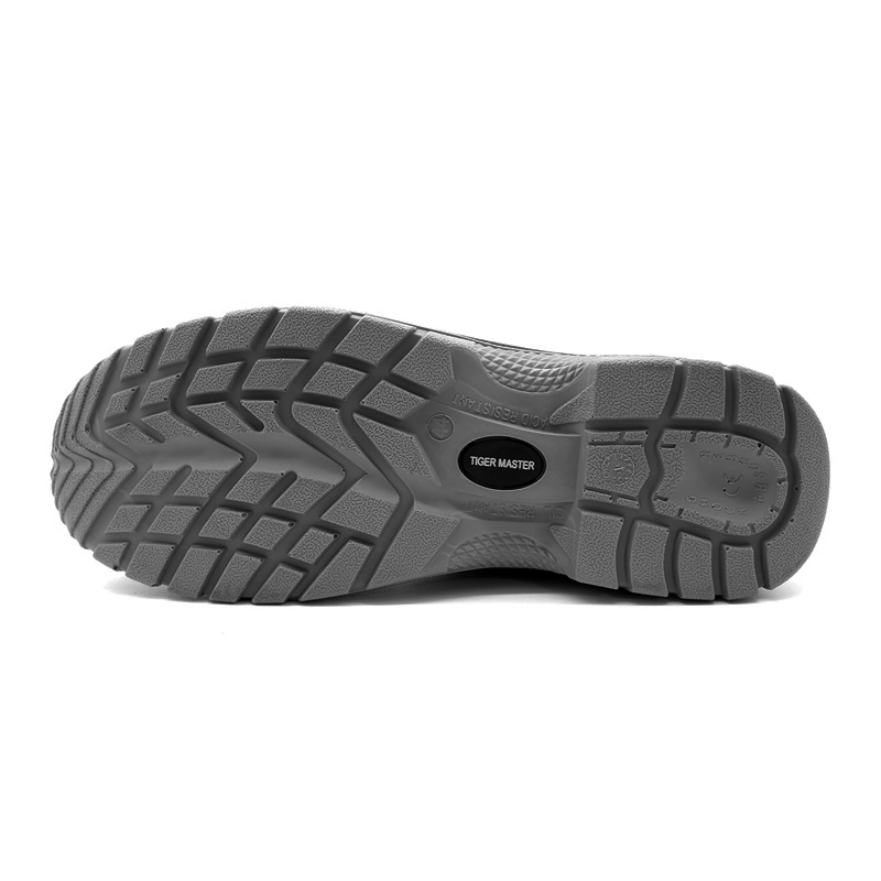 China TM3433 Slip Resistant Steel Toe Anti-puncture Black Suede Safety Shoes Men manufacturer