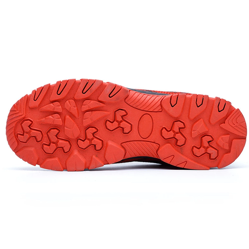 China TM3436 Anti-slip Steel Toe Puncture-proof Red Sport Safety Shoes for Women manufacturer