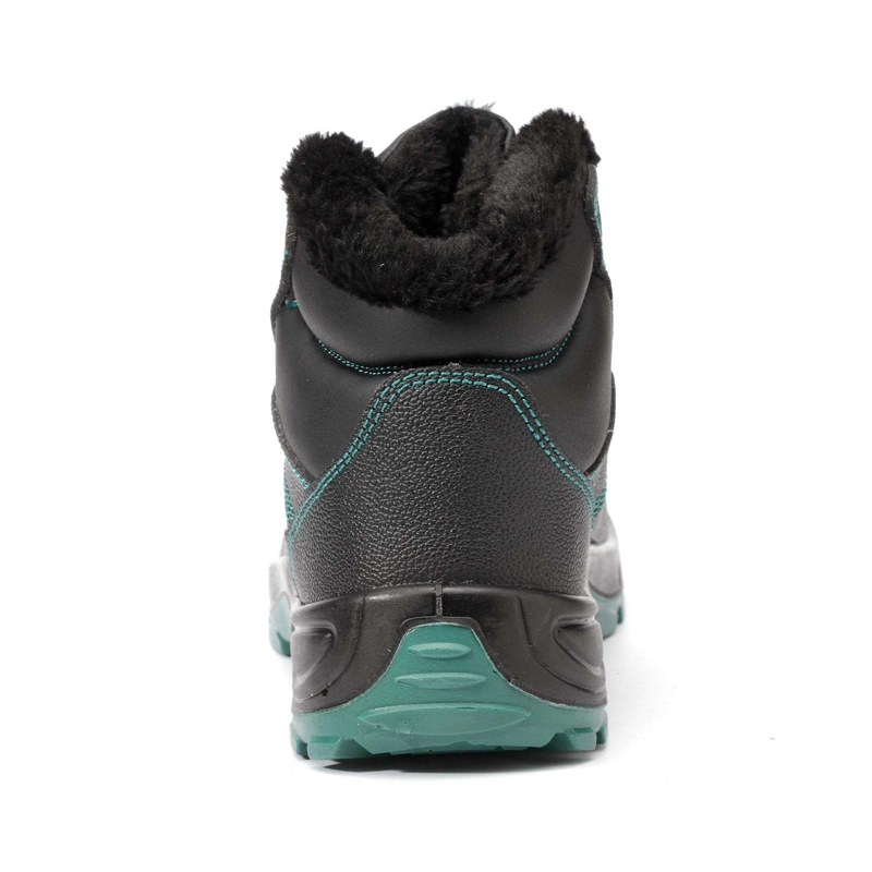 China TM3439 Botas de segurança de inverno de couro antiderrapante com biqueira larga de aço e couro antifuros para homens fabricante