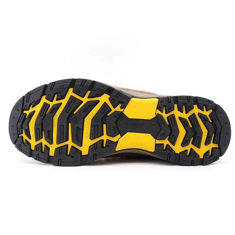 China TM3442 Steel Toe Anti-puncture EVA Rubber Sole Brown Suede Safety Shoes for Man manufacturer