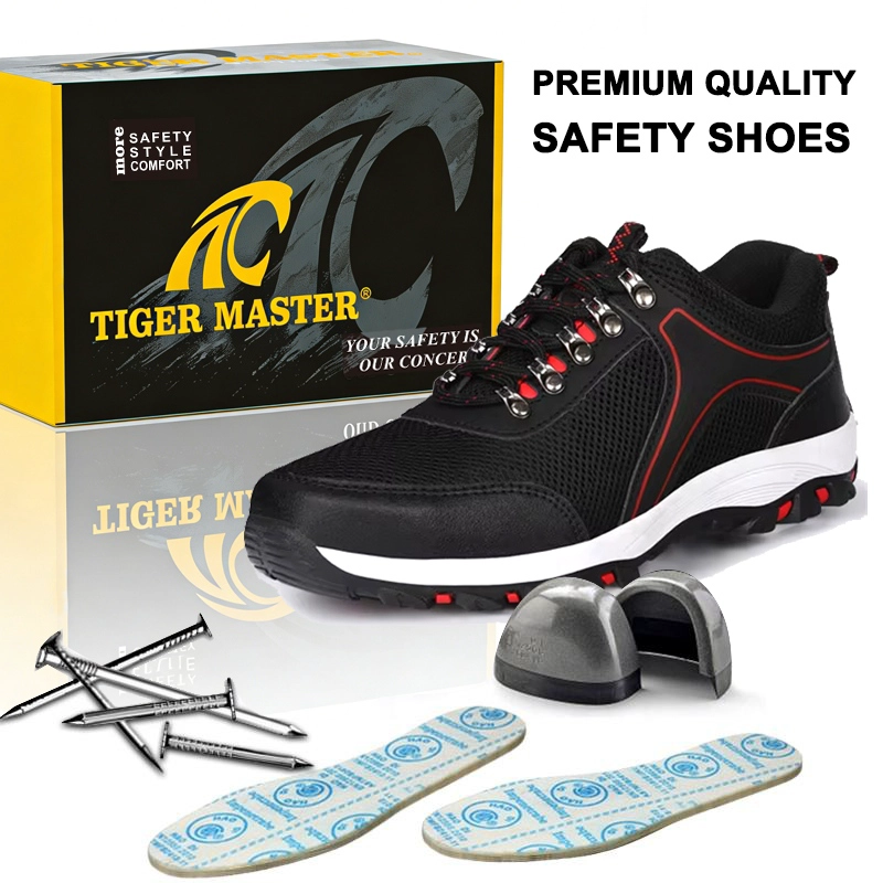 China TM3448 Non-slip Rubber Sole Steel Toe Puncture-proof Men's Safety Shoes Breathable manufacturer