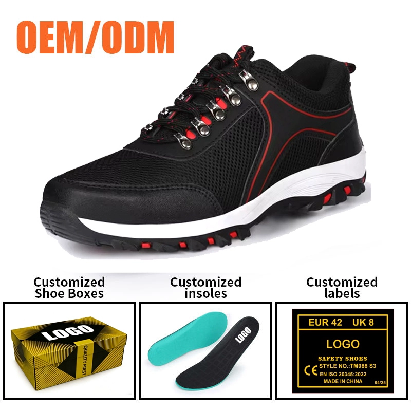 China TM3448 Non-slip Rubber Sole Steel Toe Puncture-proof Men's Safety Shoes Breathable manufacturer
