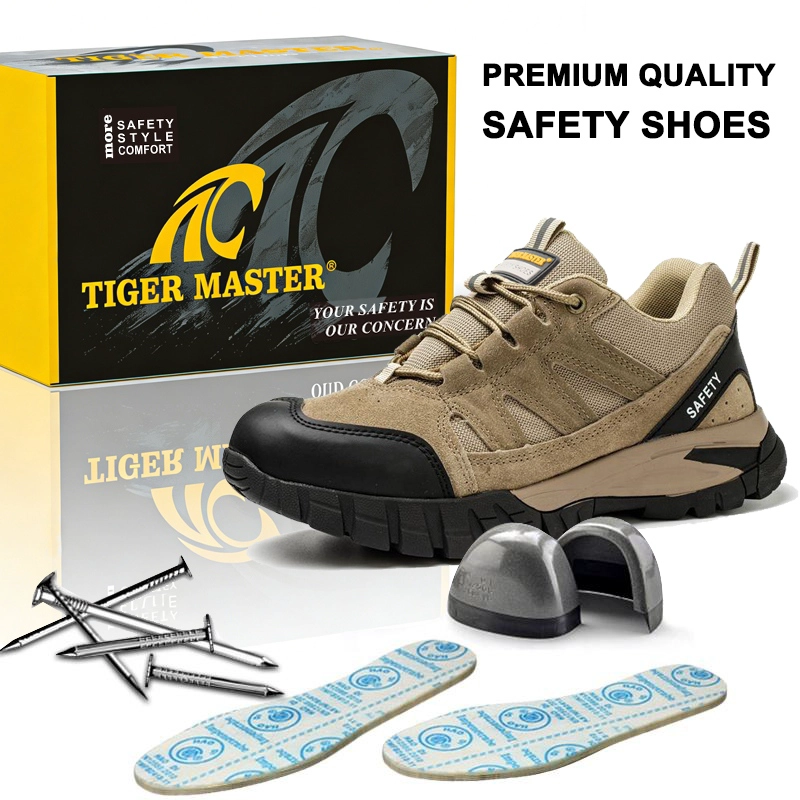 China TM3450 Non-slip Durable Rubber Sole EU Steel Toe Anti-puncture Suede Safety Shoes manufacturer