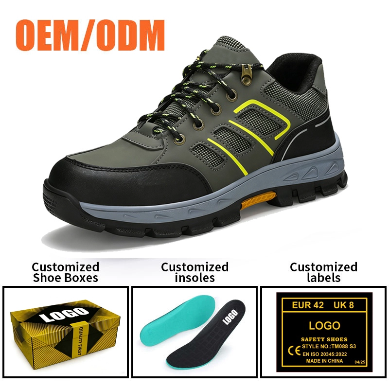 China TM3468 Oil Slip Resistant Rubber Sole Steel Toe Anti-puncture Labor Work Safety Shoes manufacturer