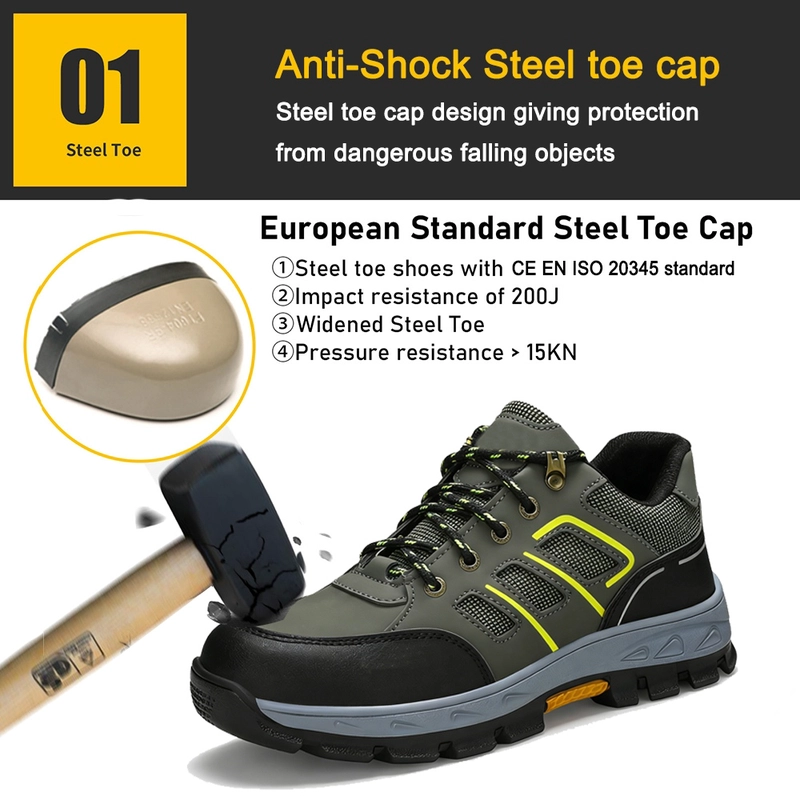 China TM3468 Oil Slip Resistant Rubber Sole Steel Toe Anti-puncture Labor Work Safety Shoes manufacturer