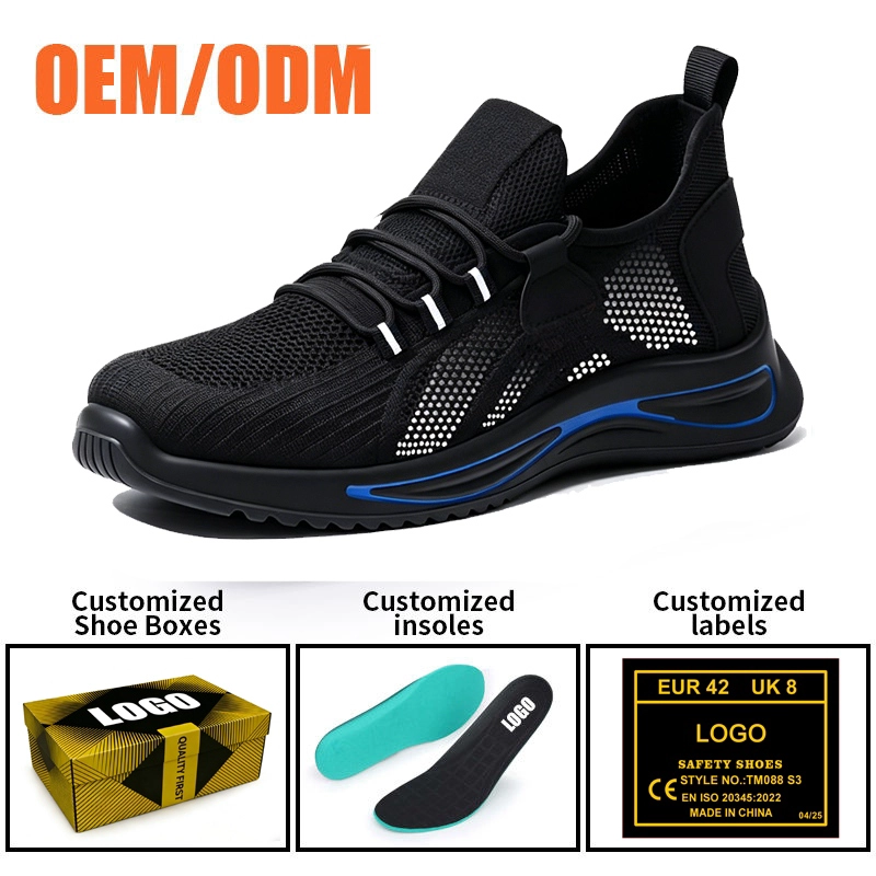 China TM3489 Men's Fashion Sneakers Safety Shoes Steel Toe Anti-puncture Non-slip PU Sole manufacturer