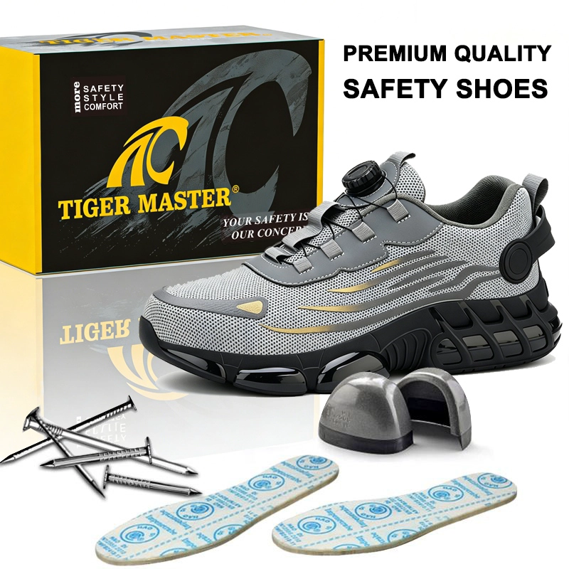China TM3521 Slimme gesp antislip stalen neus Anti-lek Warehouse Fashion sportveiligheidsschoenen fabrikant