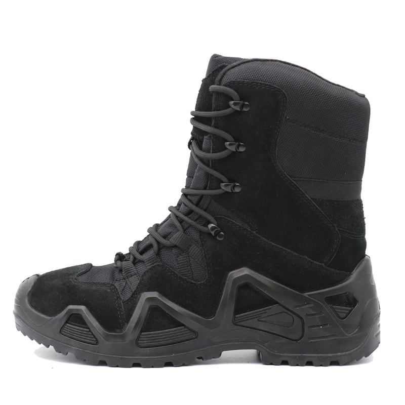 China TM1903H Non-slip Rubber Sole Suede Leather Mountain Hiking Trekking Tactical Boots manufacturer
