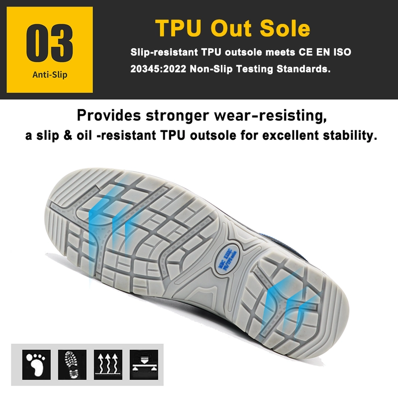 China TM8001 Oil Chemical Resistant TPU Sole Black Leather Safety Boots with Steel Toe manufacturer