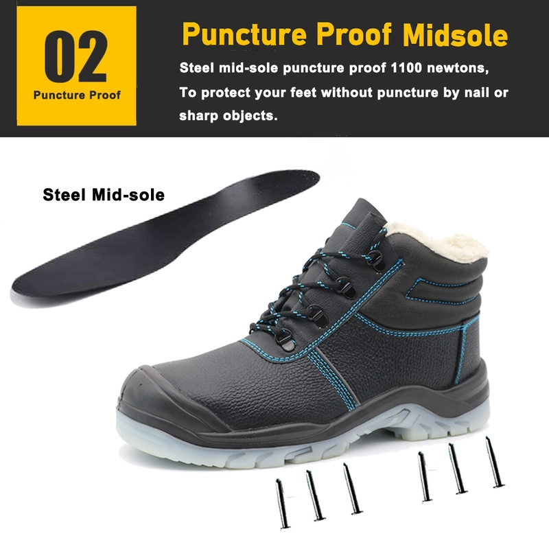 China TM8001W Non-slip TPU Sole Steel Toe Puncture-proof Anti-cold Winter Safety Boots manufacturer