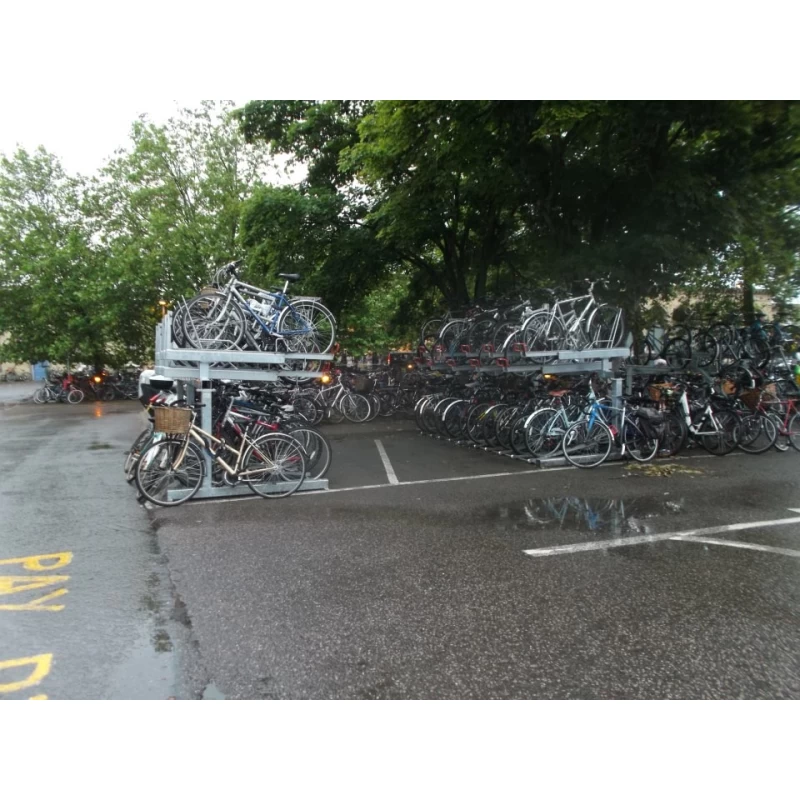 China Double Decker Bike Rack / Two Tier cycle parking Rack(TUV,ISO,SGS approved) manufacturer