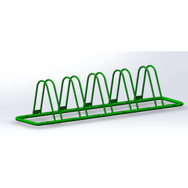 China New Arrival Triangle Powder Coated Bike Rack For 5 Bikes manufacturer