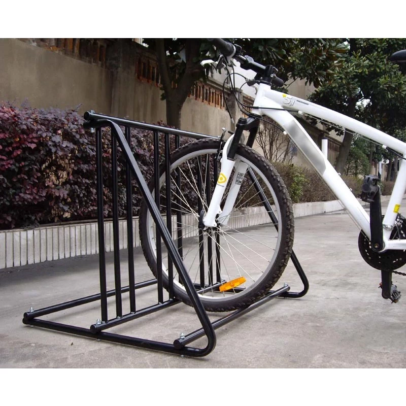 China 6 halter doppelseitig stahl tragbare faltbare service grid bike rack fahrrad city parkplatz display rack Hersteller