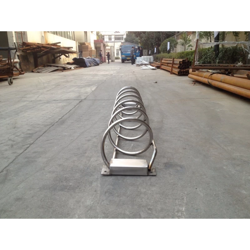 China Anti-rust Stainless Steel Wave Bike Racks manufacturer