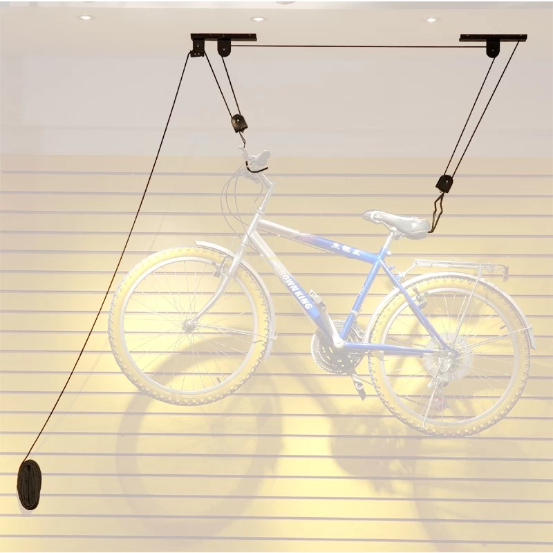 China Bike Accessories Twitter Hanger Kayak Ceiling Pulley Storage Hoist Garage Hook Lift manufacturer