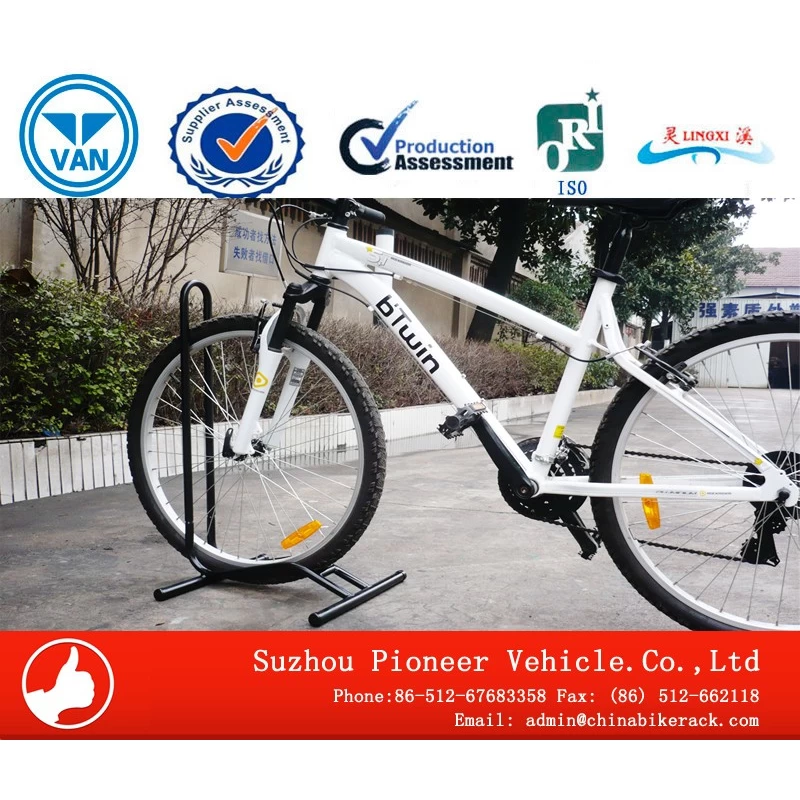 China Black Power Indoor Bike Rack Coated Hersteller