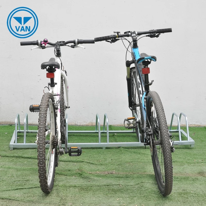 China Carbon Steel New Type 5 Bikes Industrial Floor Bike Stand manufacturer
