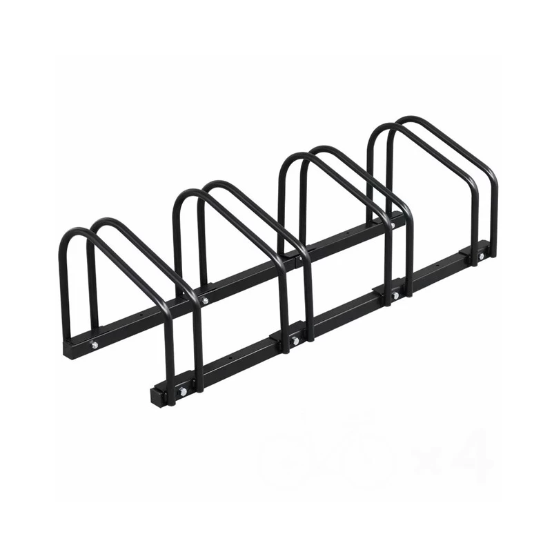 China Best Selling Floor Stand Floor Stand 4 Bicycle Bike Stand with Storage manufacturer