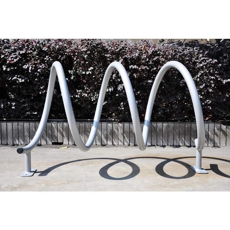 China Coil style helix bicycle rack manufacturer