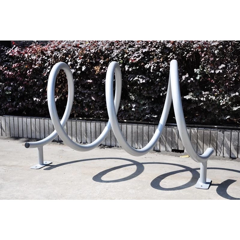 China Coil style helix bicycle rack manufacturer