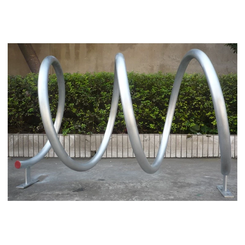 China Commercial Spiral Steel Helix Motorcycle Bicycle Parking Racks manufacturer