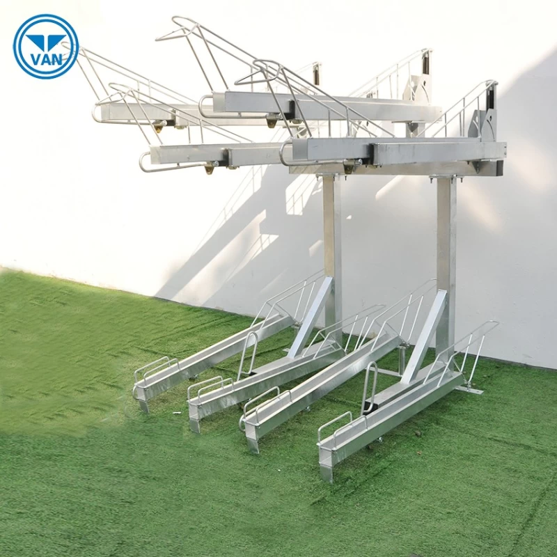 China Compact Two Tier Durable Bike Parking Rack manufacturer