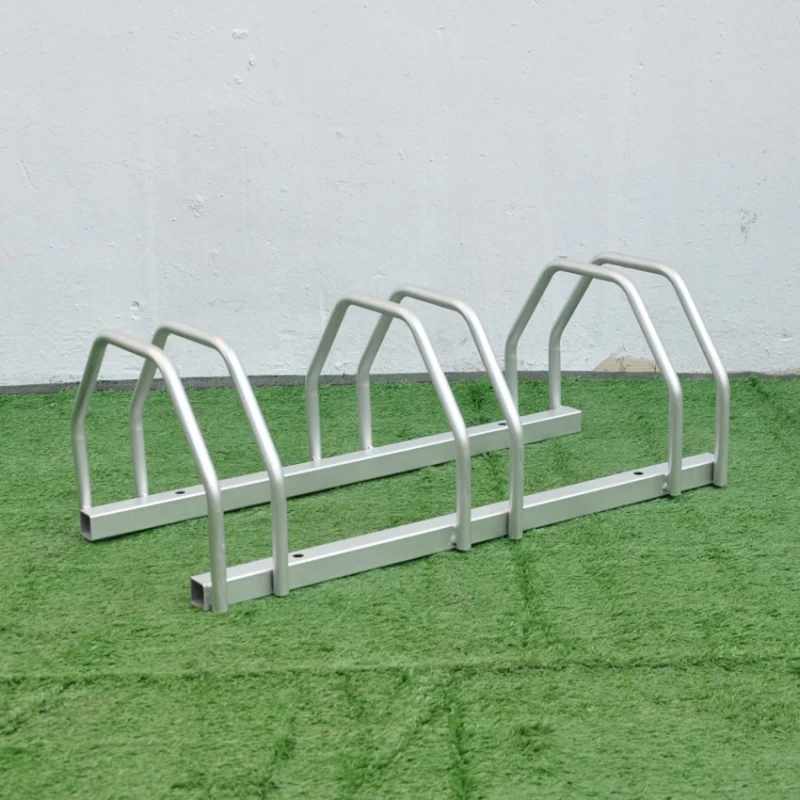 China Custom Outdoor Bike Rack for 3 Bikes Display Floor Stand manufacturer