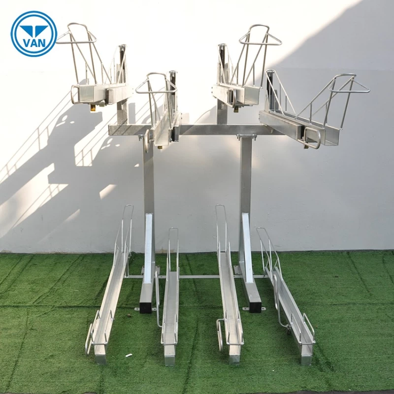 China Customized Durable Two Tier Bicycle Parking Rack/Double Decker Bike Stand manufacturer