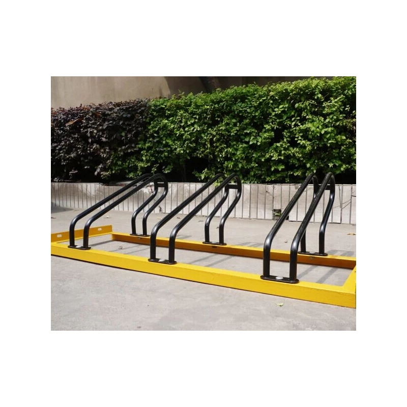 China Easy and Simple Floor Bike Rack with 3 Bike Capacity manufacturer