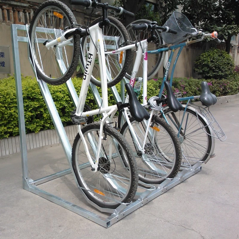 China Factory Two-Sided Heavy Duty Silver 5 Bike Racks manufacturer