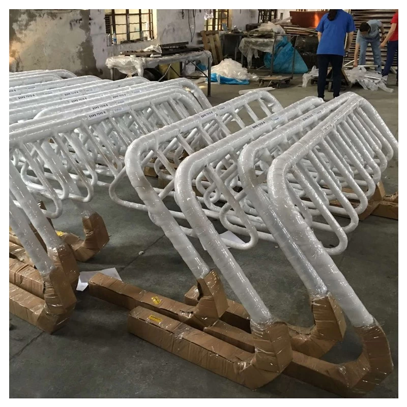 中国 地板脚踏体育自行车安全存储架停车处 制造商