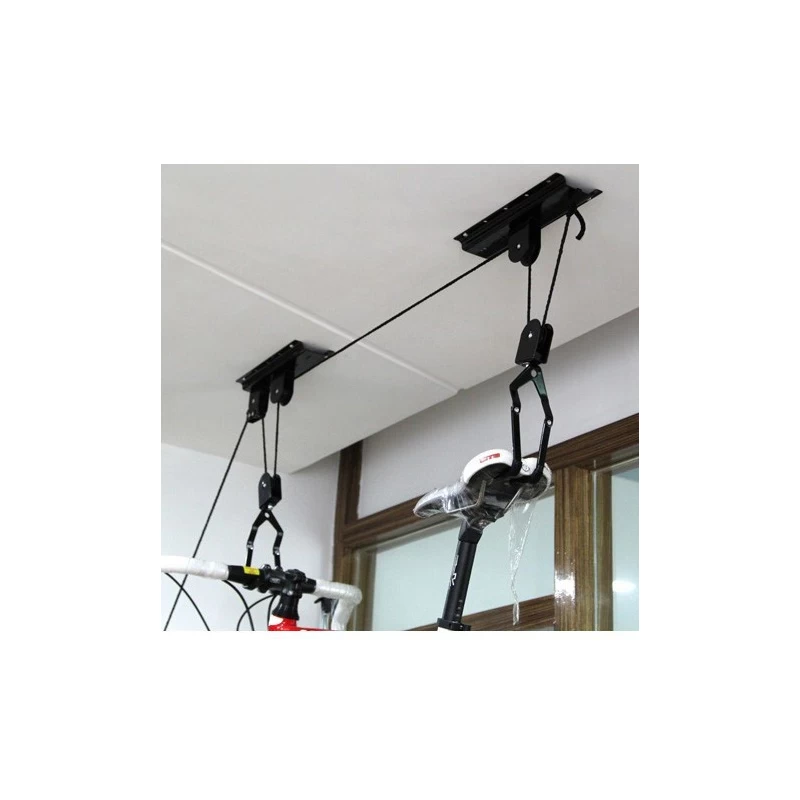 China Foldable Bike Rack Bicycle Wall Pulley Mount Ceiling Hook Roof Storage System Hook Heavy Duty manufacturer