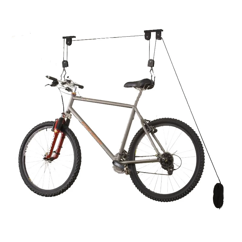 China Function Single Bicycle Rack Ceiling Bike Lift Wall Hanger manufacturer