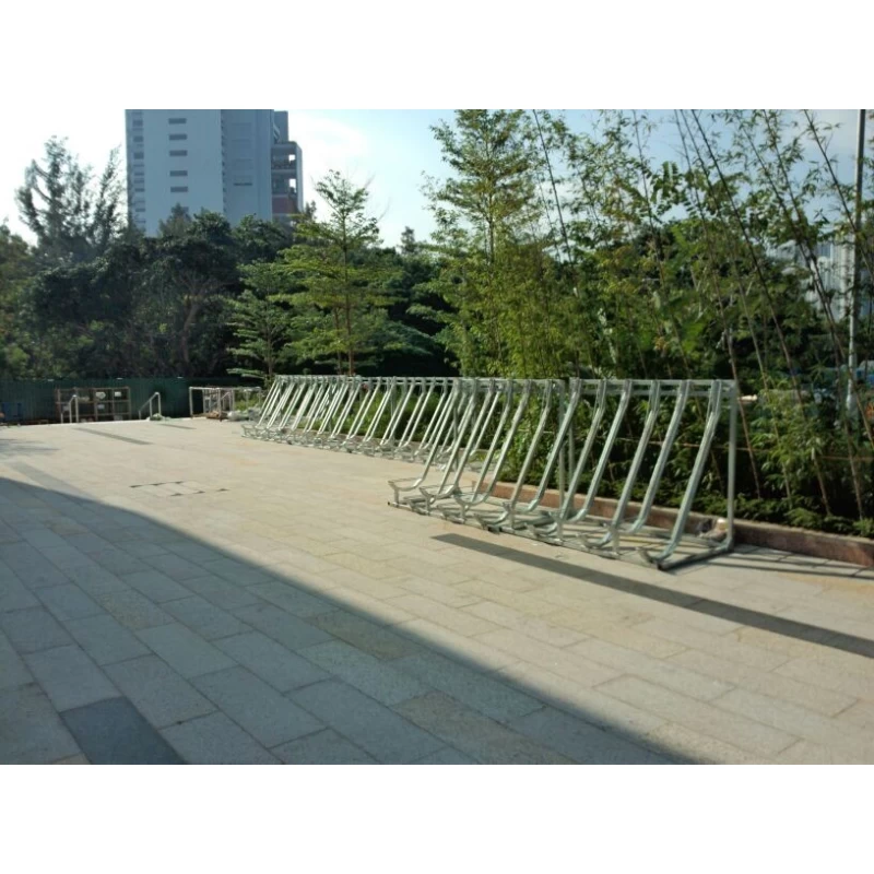 China Galvanized steel semi Vertical bike rack manufacturer