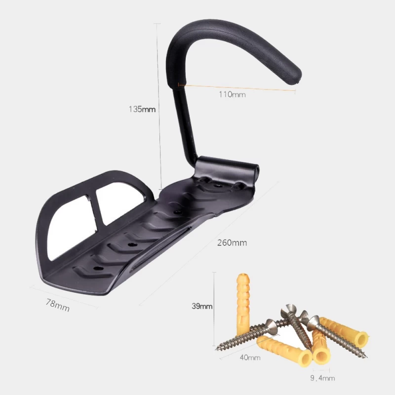 China Garage Horizontal Road Bike Parking Buckle Bicycle Wall Mount Bike Rack Holder Stand manufacturer