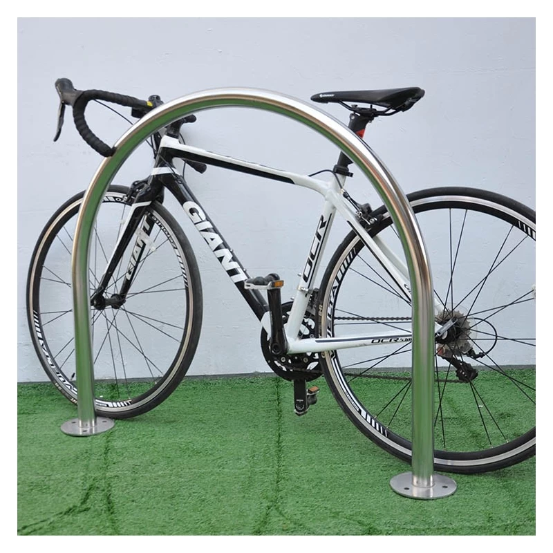 China Global Industrial Inverted U Style Bike Rack Hoops Dimensions manufacturer