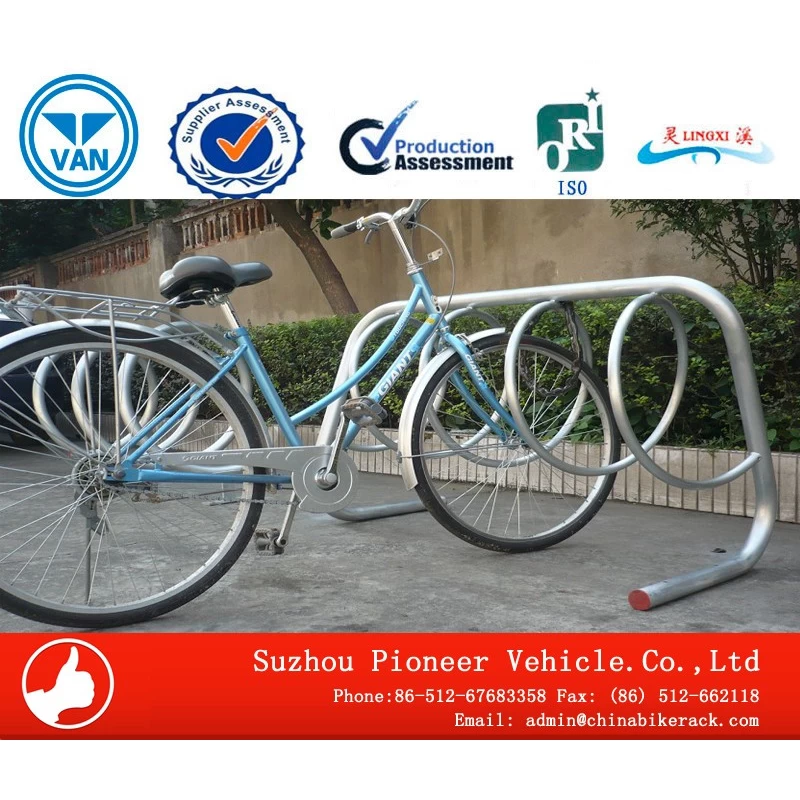China HDG Anti-corrosion Outdoor Bike Rack Hersteller