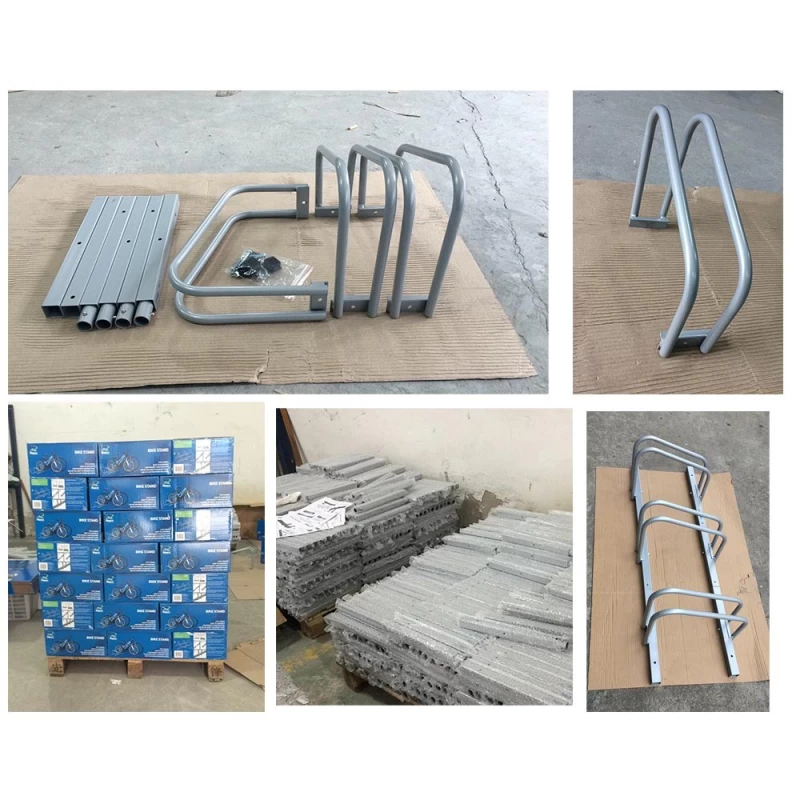 China Hot DIP Galvanized Outdoor Bike Parking Floor Double Sided Rack Stands manufacturer