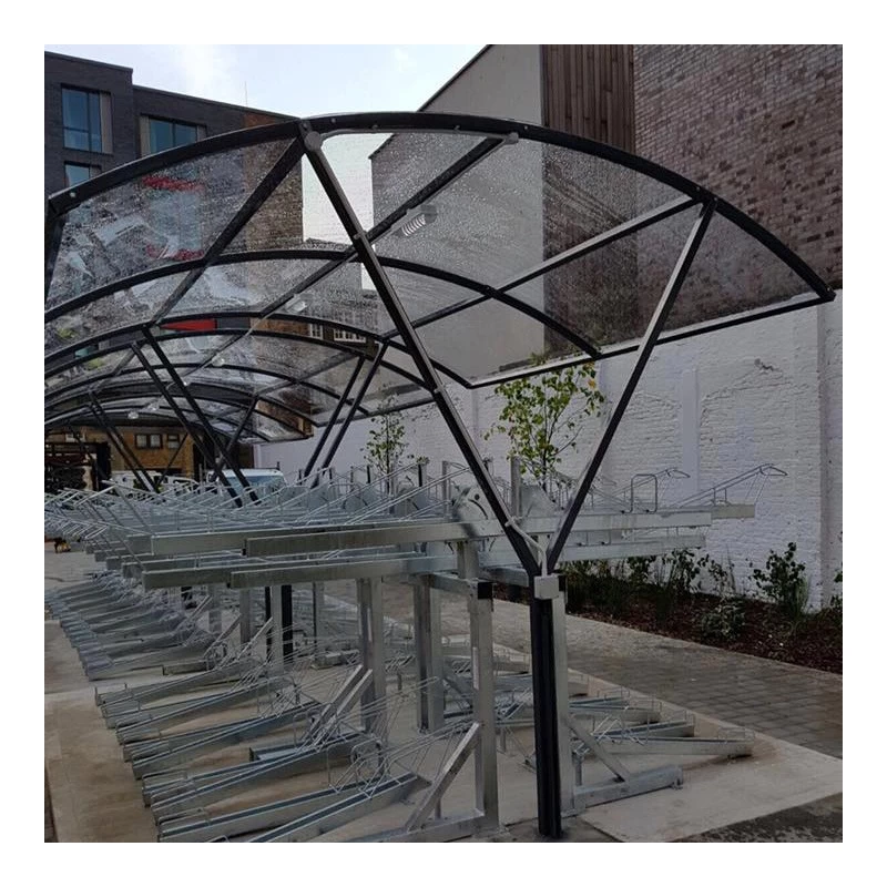 China Hot-Dipped Galvanised Outdoor Bike Parking Storage Shelters manufacturer