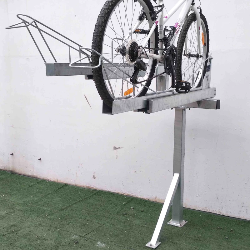 China Hot Galvanized Two Tier 10 Cycle Parking Bike Storage Stackable Rack manufacturer