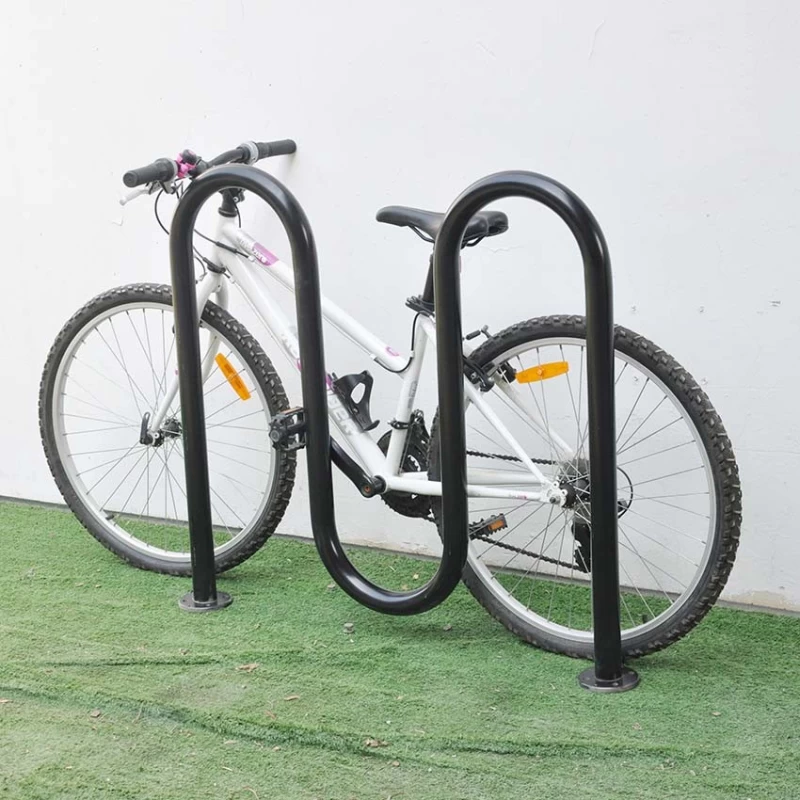 China Hot Galvanizing Strong Weight Support Carbon Steel Bike Stand for Bikes manufacturer