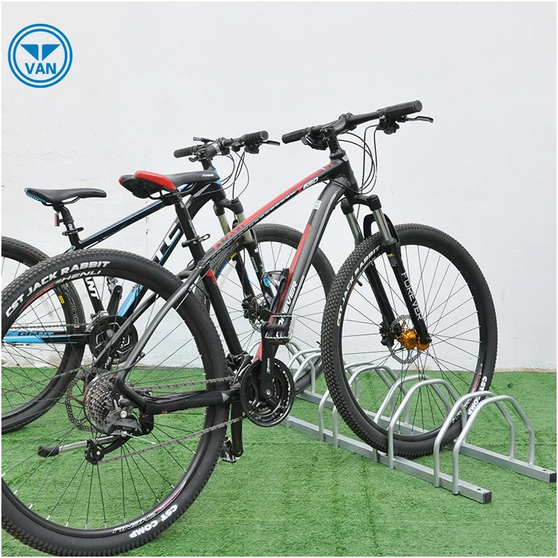 China Hot Sell Metal Floor Stand Commercial 5 Space Bike Parking Stand manufacturer